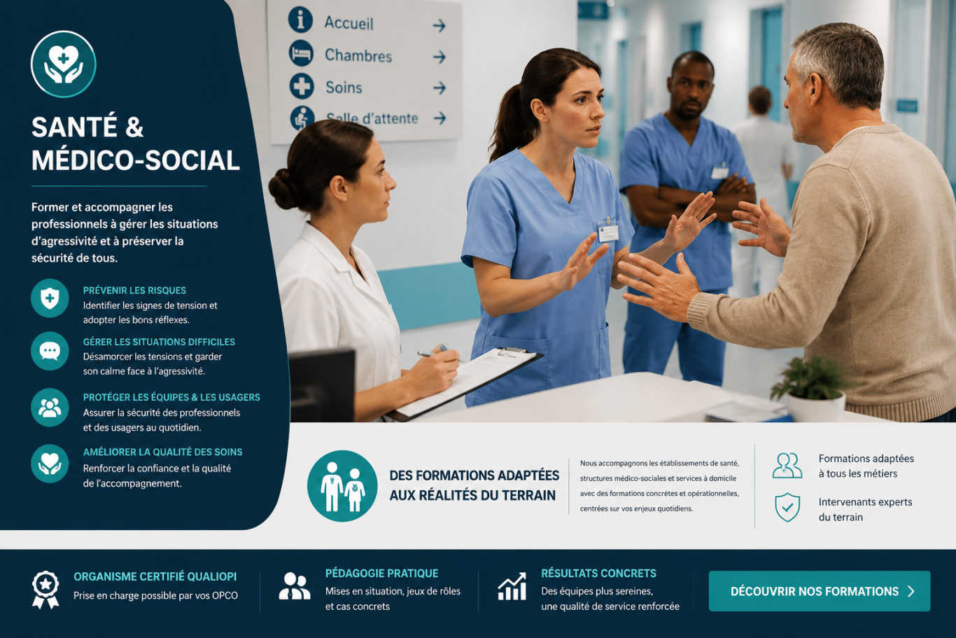 Santé & Médico-social : Hôpitaux • Cliniques • EHPAD • Services sociaux • Handicap