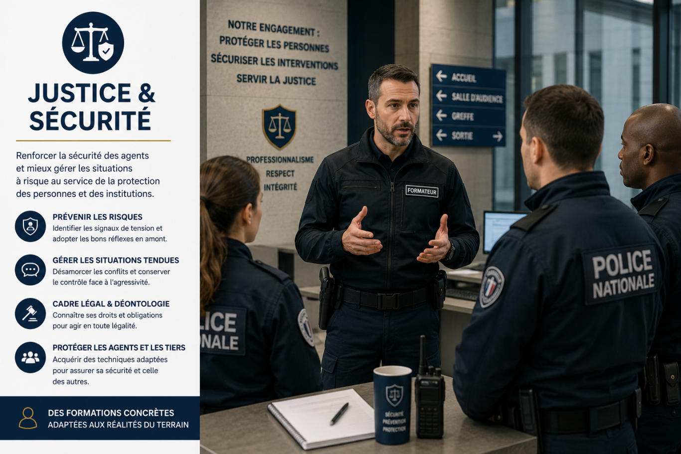 Justice & Sécurité : Médiation • Sécurité privée • Associations • Organismes publics